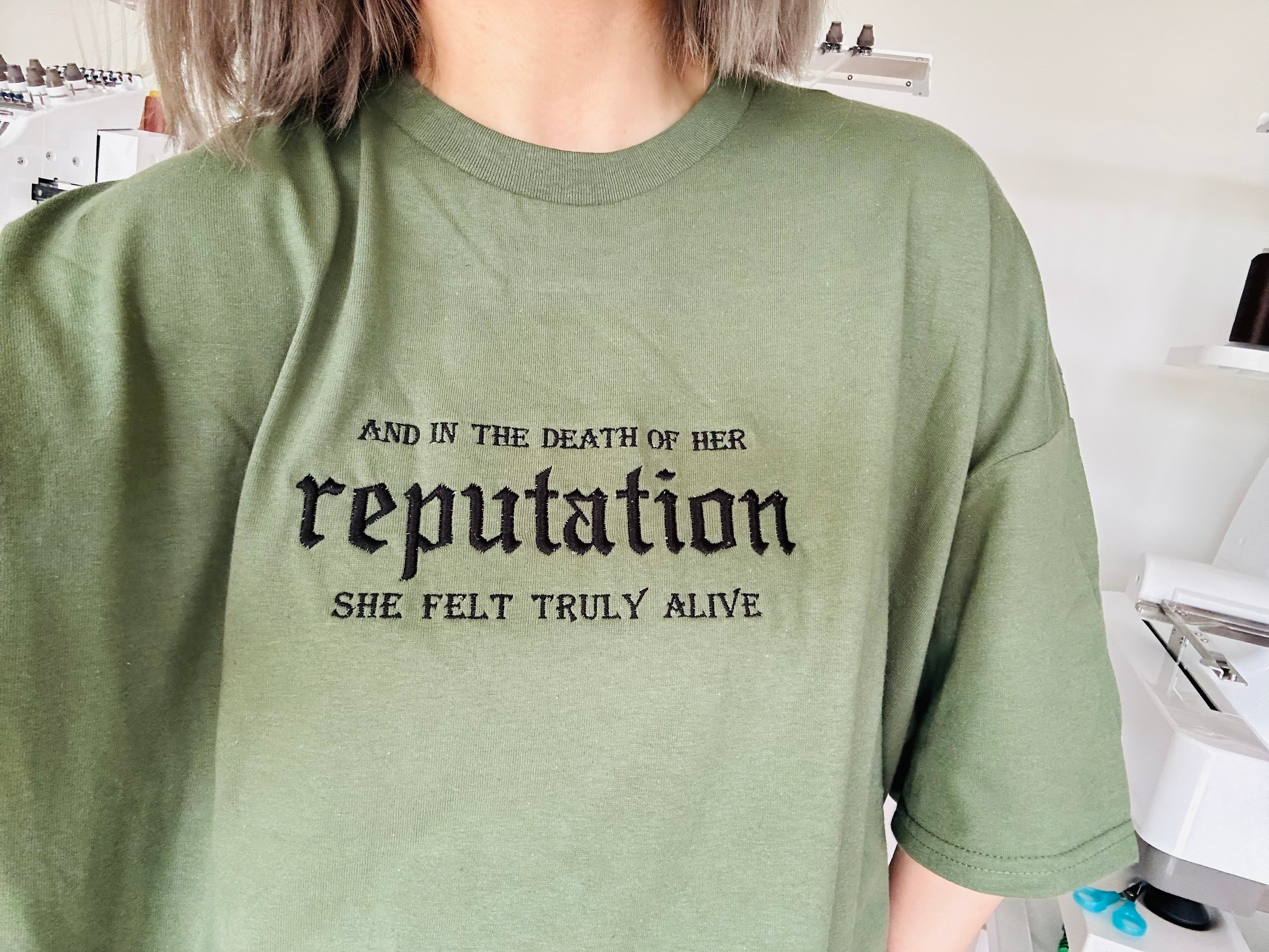 Reputation Taylor Swiftie Embroidered T-Shirt/Sweatshirt/Hoodie