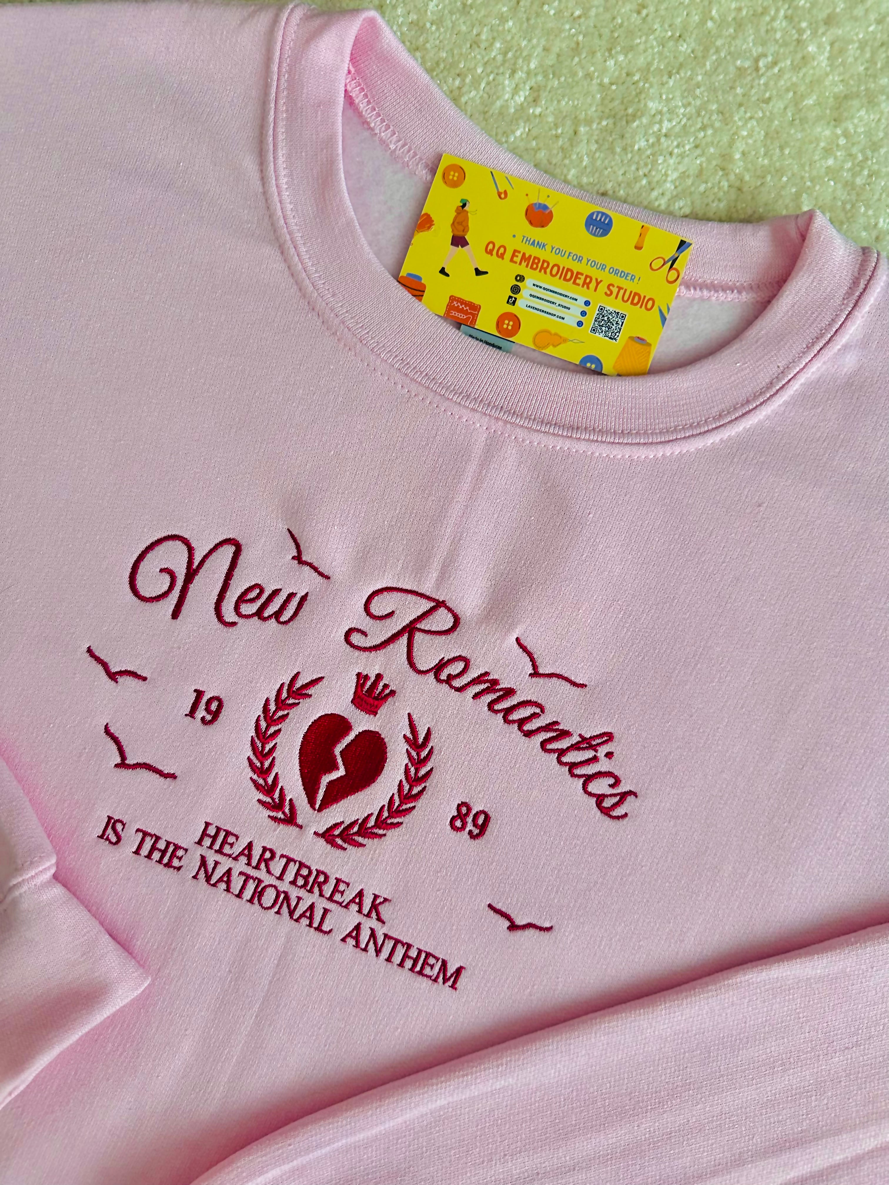 1989 Taylor's Version New Romantic Embroidered Unisex Sweatshirt