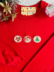 Christmas Embroidered Cookie Sweatshirt